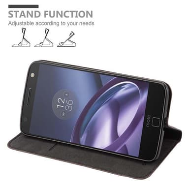 Motorola MOTO Z Suojakuori Lompakkokotelo (Ruskea)