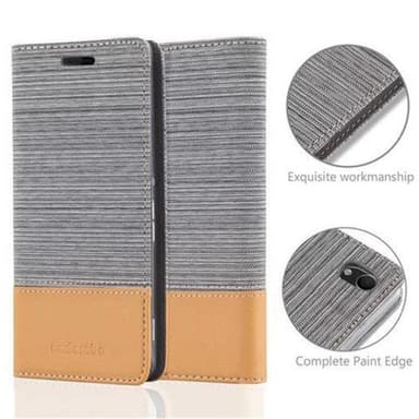 Sony Xperia M4 AQUA Suojakuori Lompakkokotelo (harmaa)