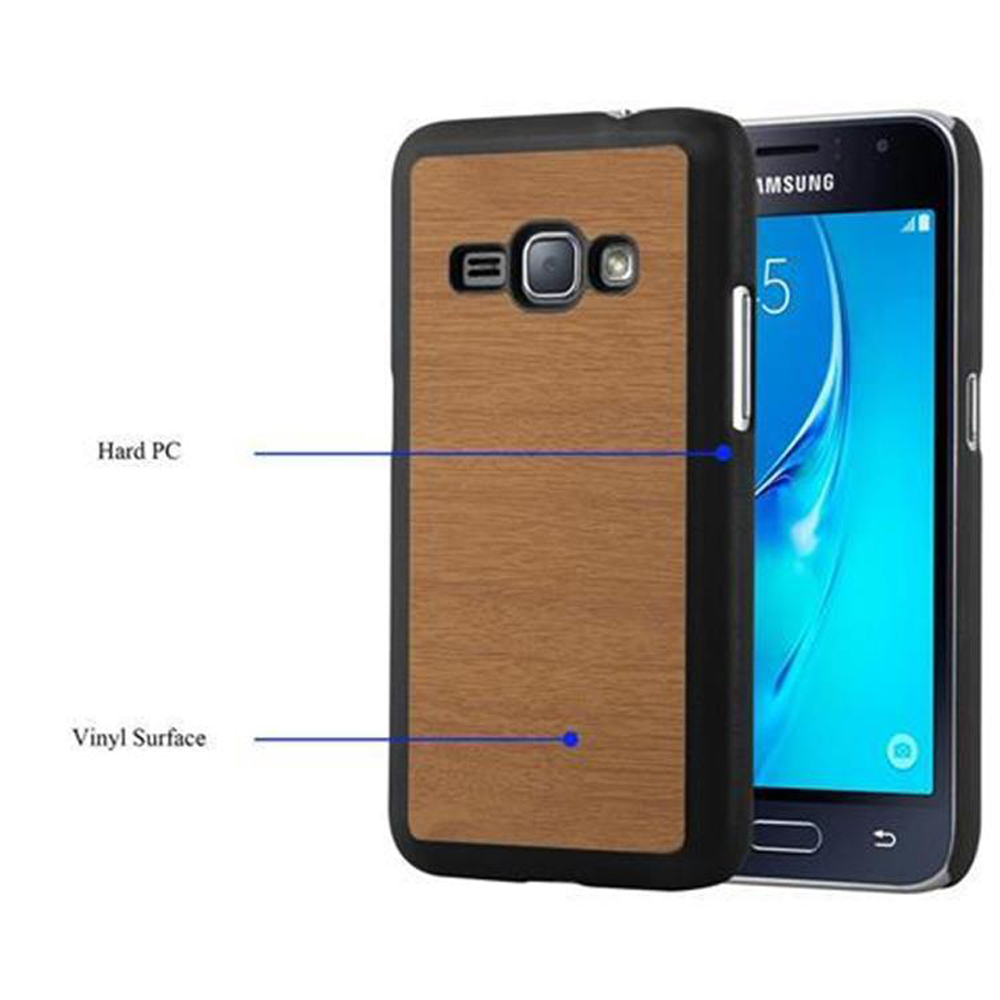Samsung Galaxy J1 2016 Suojakuori Kotelo (Ruskea)