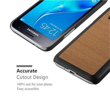 Samsung Galaxy J1 2016 Suojakuori Kotelo (Ruskea)
