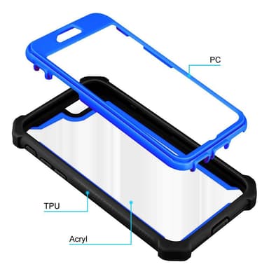 iPhone 7 / 7S / 8 / SE 2020 Suojakuori Kotelo (Musta)