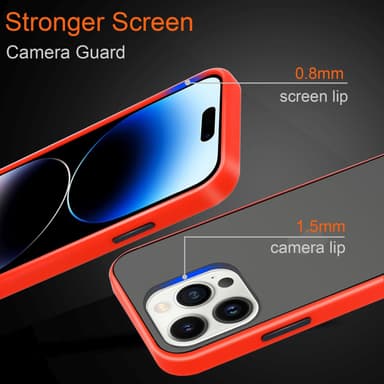 iPhone 14 PRO Suojakuori Kotelo (Läpinäkyvä)