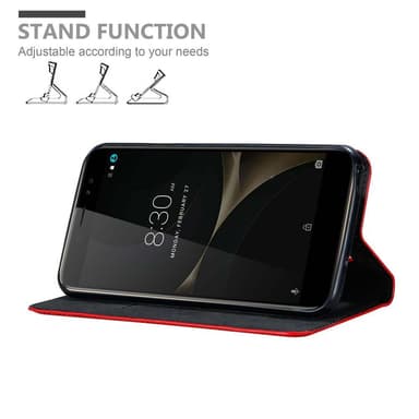 ZTE Nubia N1 LITE Suojakuori Lompakkokotelo (Punainen)