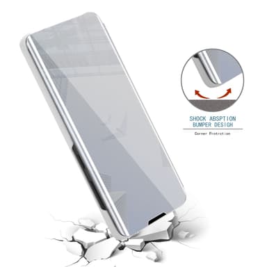 Suojakuori Samsung Galaxy S22 Lompakkokotelo (Hopea)