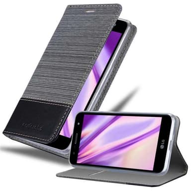 LG X POWER 3 Suojakuori Lompakkokotelo (harmaa)