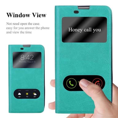 Lompakkokotelo LG K10 2016 Case (Turkoosi)