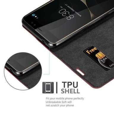 ZTE Nubia N1 LITE Suojakuori Lompakkokotelo (Punainen)
