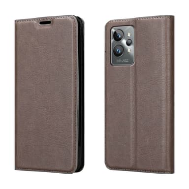 Realme GT 2 PRO Suojakuori Lompakkokotelo (Ruskea)