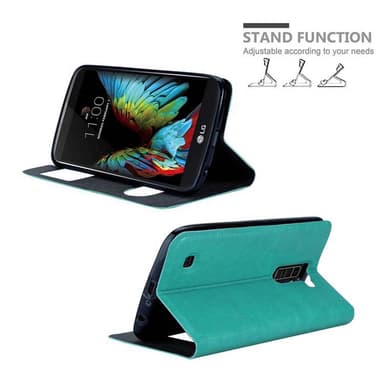 Lompakkokotelo LG K10 2016 Case (Turkoosi)