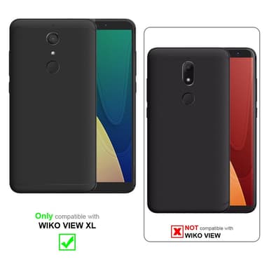 WIKO VIEW XL Suojakuori Lompakkokotelo (Musta)