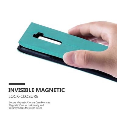 Lompakkokotelo LG K10 2016 Case (Turkoosi)