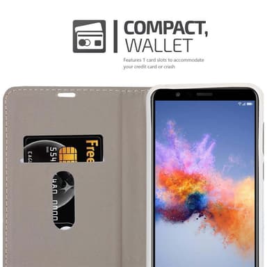 Honor 7X Suojakuori Lompakkokotelo (harmaa)