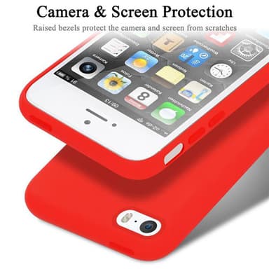 iPhone 5 / 5S / SE 2016 Suojakuori Kotelo (Punainen)
