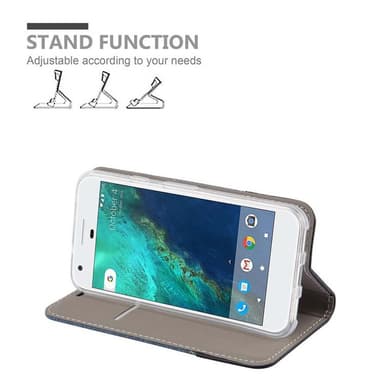Google PIXEL Suojakuori Lompakkokotelo (Sininen)