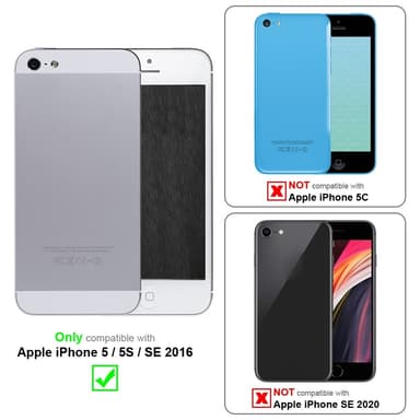 Lompakkokotelo iPhone 5 / 5S / SE 2016 Case (Punainen)