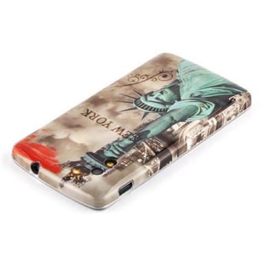 LG Google NEXUS 5 Suojakuori Case Cover (Ruskea)