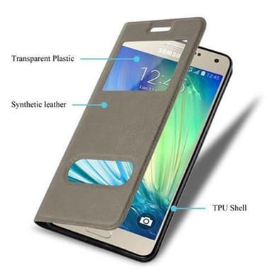 Lompakkokotelo Samsung Galaxy A5 2015 Case (Ruskea)