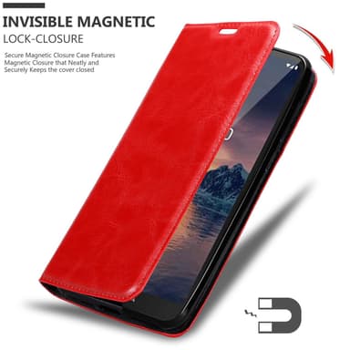 Nokia 1.3 Suojakuori Lompakkokotelo (Punainen)