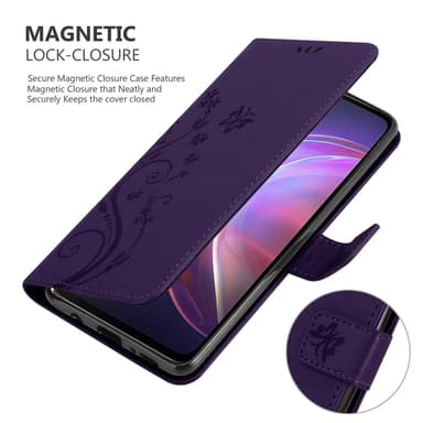 Vivo V21 4G / 5G Suojakuori Lompakkokotelo (Violetti)
