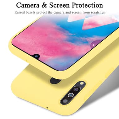 Samsung Galaxy M30 / A40s Suojakuori Kotelo (Keltainen)