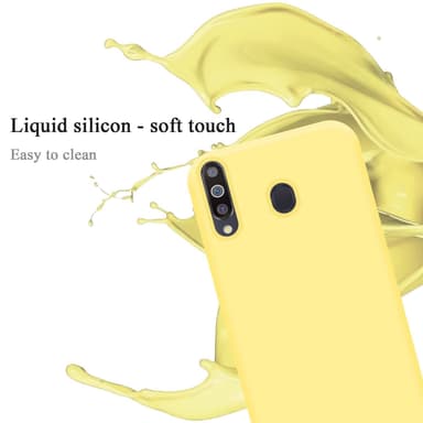 Samsung Galaxy M30 / A40s Suojakuori Kotelo (Keltainen)