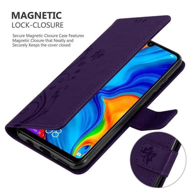 Huawei P30 LITE Suojakuori Lompakkokotelo (Violetti)