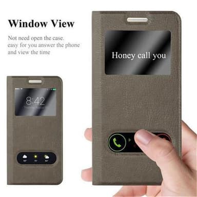 Lompakkokotelo Samsung Galaxy A5 2015 Case (Ruskea)