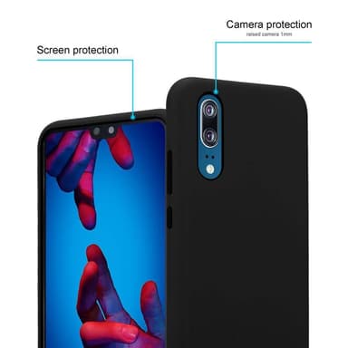 Huawei P20 Suojakuori Kotelo (Musta)