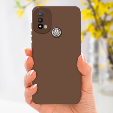 Motorola MOTO E20 Suojakuori Kotelo (Ruskea)