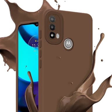 Motorola MOTO E20 Suojakuori Kotelo (Ruskea)