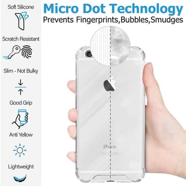 iPhone 6 / 6S Suojakuori +2 Suojakalvo (Läpinäkyvä)