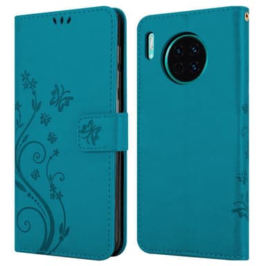 Huawei MATE 30 Suojakuori Lompakkokotelo (Sininen)