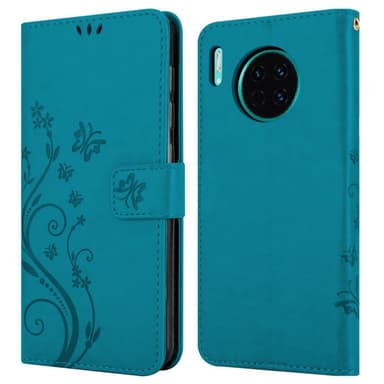 Huawei MATE 30 Suojakuori Lompakkokotelo (Sininen)