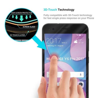 Huawei Y6 PRO 2017 Suojakalvo Karkaistu lasi