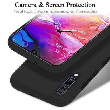 Samsung Galaxy A70 / A70s Suojakuori Kotelo (Musta)