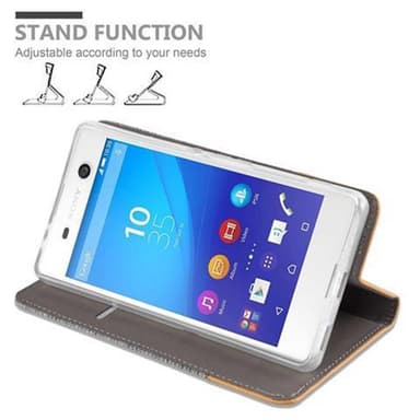 Sony Xperia M5 Suojakuori Lompakkokotelo (harmaa)