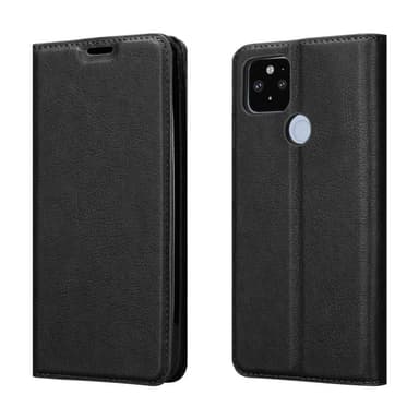 Google PIXEL 5 XL Suojakuori Lompakkokotelo (Musta)