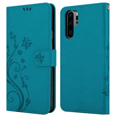 Huawei P30 PRO Suojakuori Lompakkokotelo (Sininen)