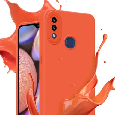 Samsung Galaxy A10s / M01s Suojakuori Kotelo (Oranssi)