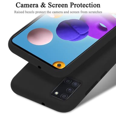 Samsung Galaxy A21s Suojakuori Kotelo Case (Musta)