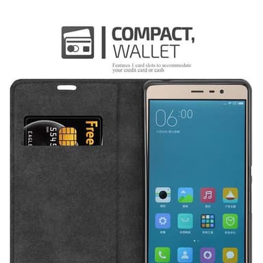 Sony Xperia E3 Suojakuori Lompakkokotelo (Ruskea)