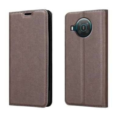 Nokia X10 / X20 Suojakuori Lompakkokotelo (Ruskea)