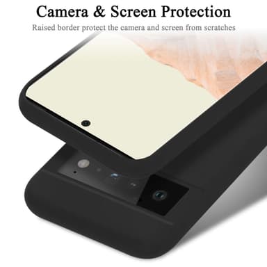 Google PIXEL 6 PRO Suojakuori Kotelo Case (Musta)