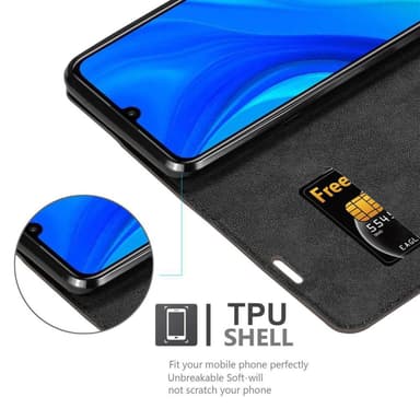 Huawei P SMART 2020 Suojakuori Lompakkokotelo (Ruskea)