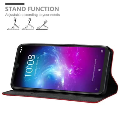 ZTE Blade A7 2019 Suojakuori Lompakkokotelo (Punainen)