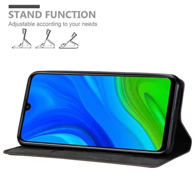 Huawei P SMART 2020 Suojakuori Lompakkokotelo (Ruskea)