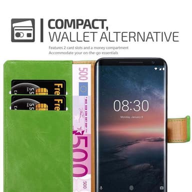 Nokia 8 Sirocco Suojakuori Lompakkokotelo Case Cover
