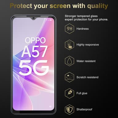 Oppo A57 5G / A77 5G / Realme V23 Näytönsuoja Karkaistu