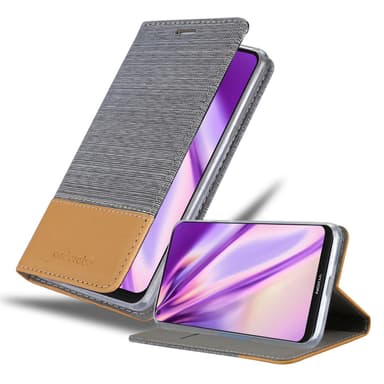 Nokia 8.3 Suojakuori Lompakkokotelo (harmaa)