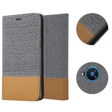 Nokia 8.3 Suojakuori Lompakkokotelo (harmaa)